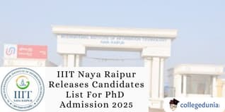 IIIT Naya Raipur Releases Candidates List For PhD Admission 2025; Confirm Seat by January 15